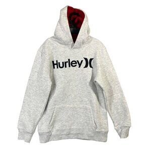 Hurley Kids Pullover Hoodie Size M(10/12) (Birch Heather) Boy's Clothing